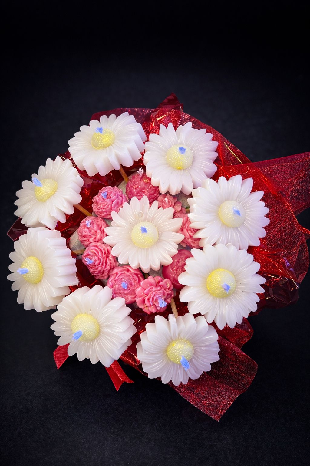 Caixa Buquê de Flores Flutuantes