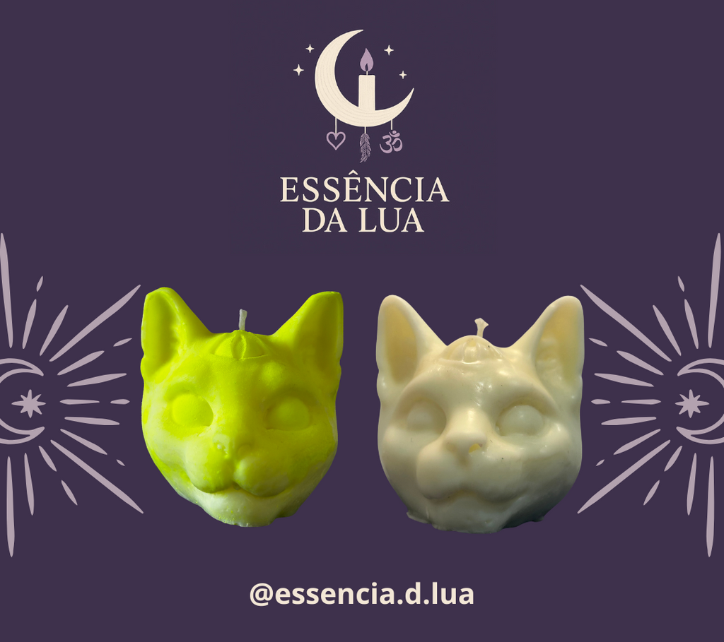Vela Gato Cósmico Neon