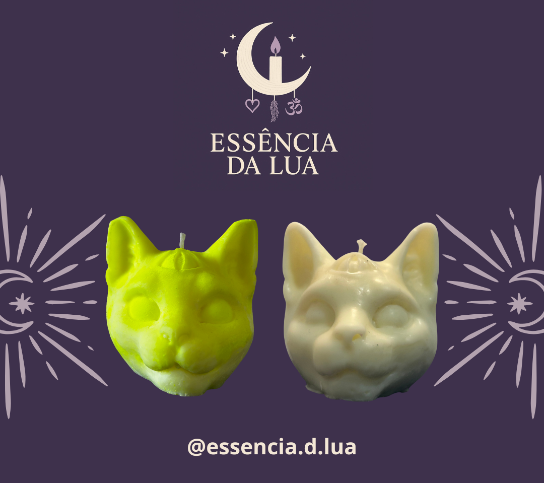 Vela Gato Cósmico Neon