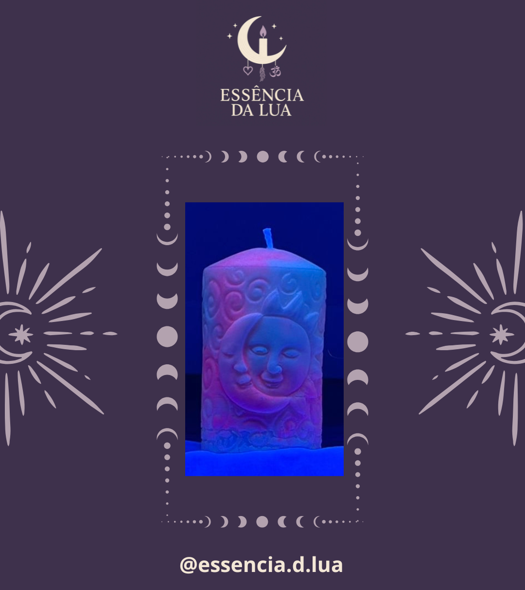 Vela Pilar Sol e Lua